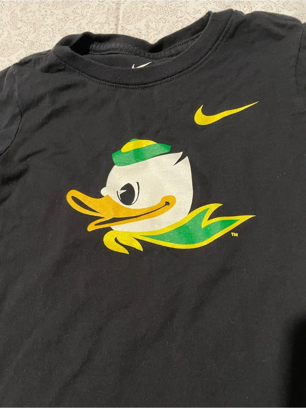 Oregon Ducks Toddler Boys Graphic Tee 4T Black Logo T-Shirt 100% Cotton